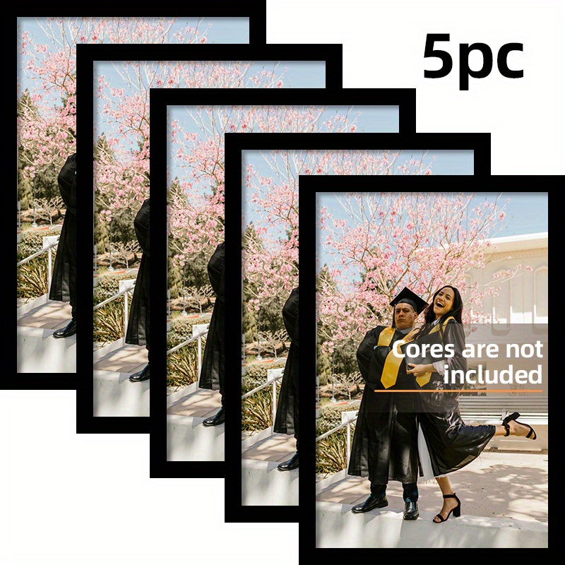 5-Piece Set A4 Black Wooden Ph - Engraved Wood Frame recensione e prezzo
