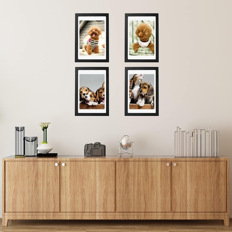 5-Piece Set A4 Black Wooden Ph - Engraved Wood Frame recensione e prezzo