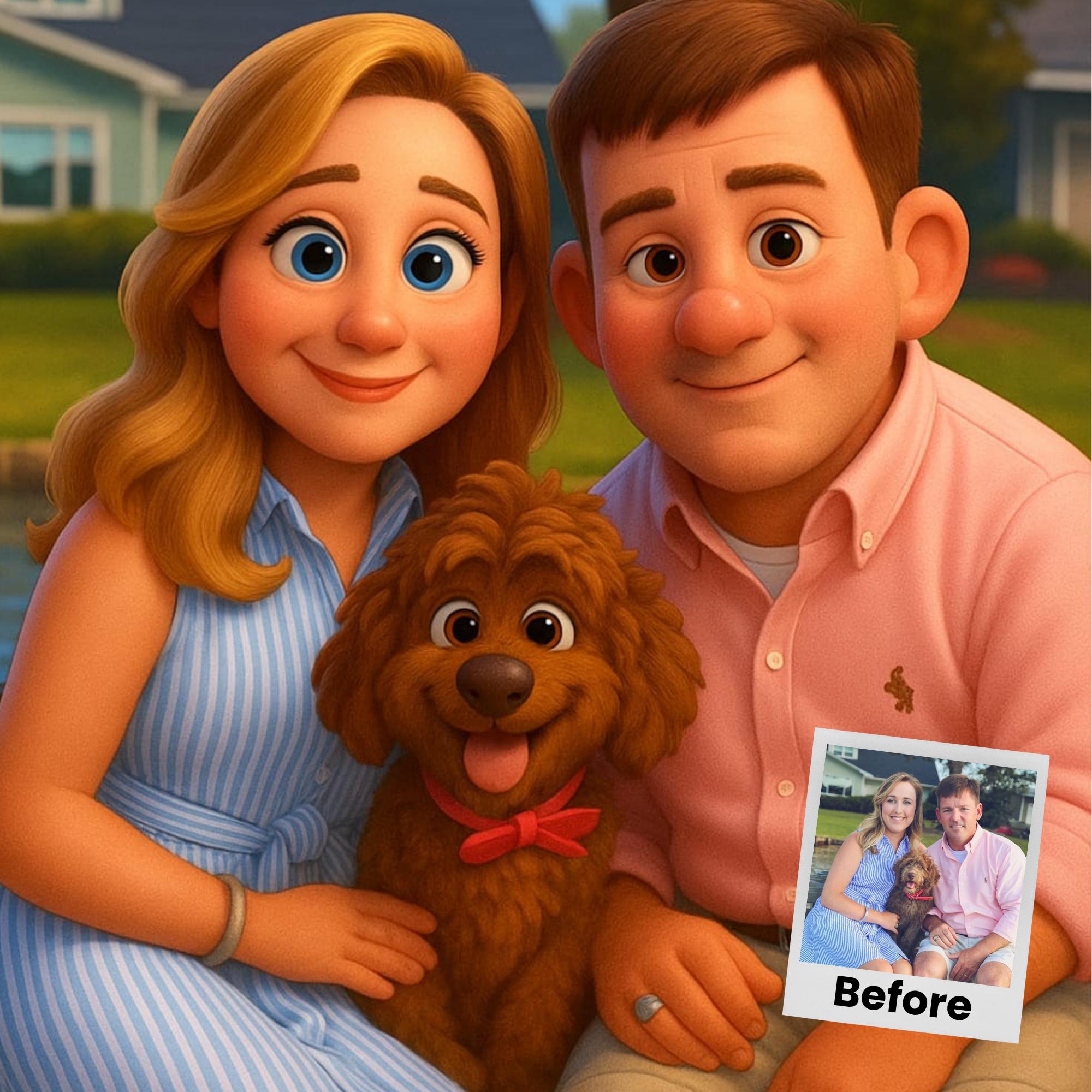 Custom Family Portrait Cartoon - Custom Star Map recensione e prezzo
