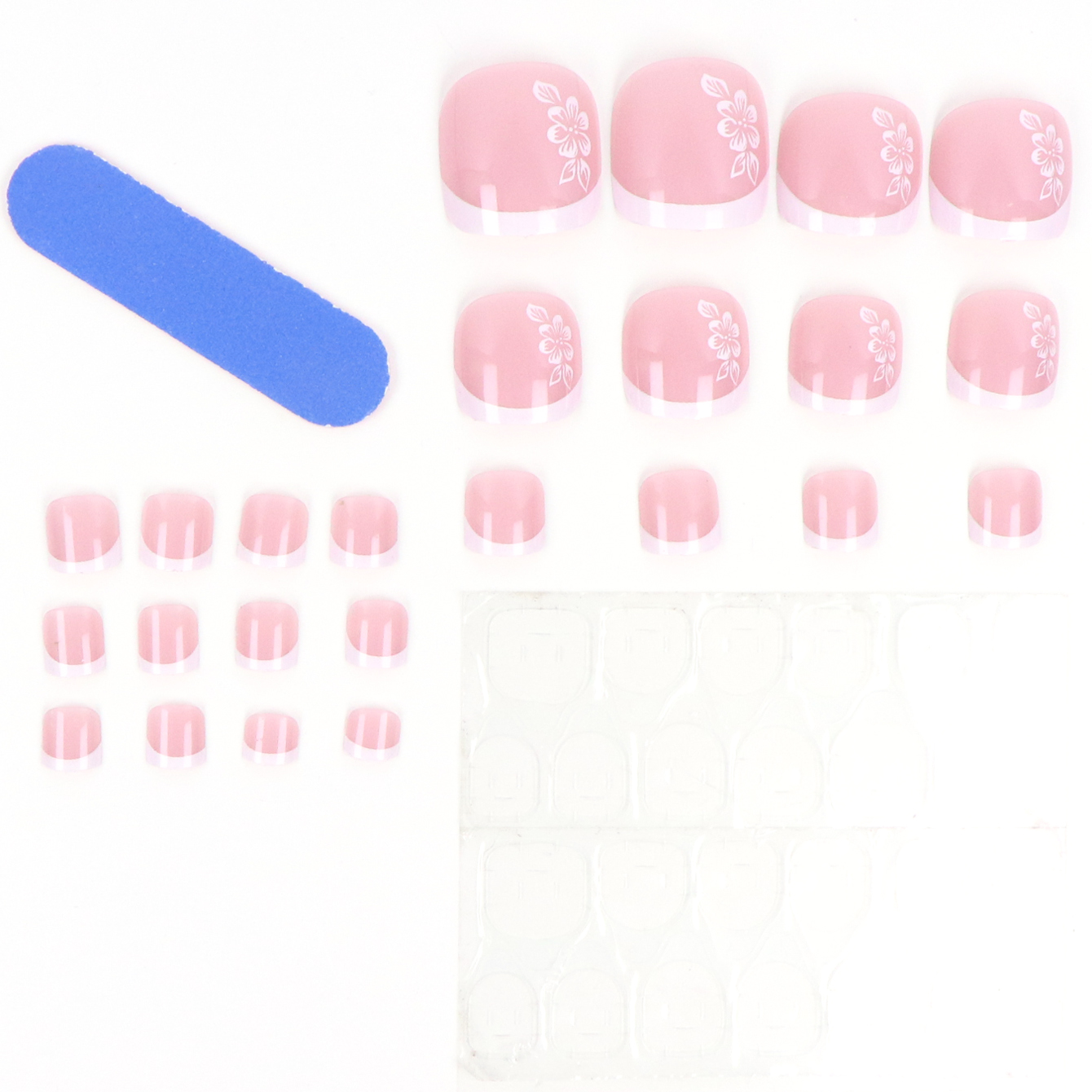 24PCS Short Square Pink With A - Pressed Flower Art recensione e prezzo