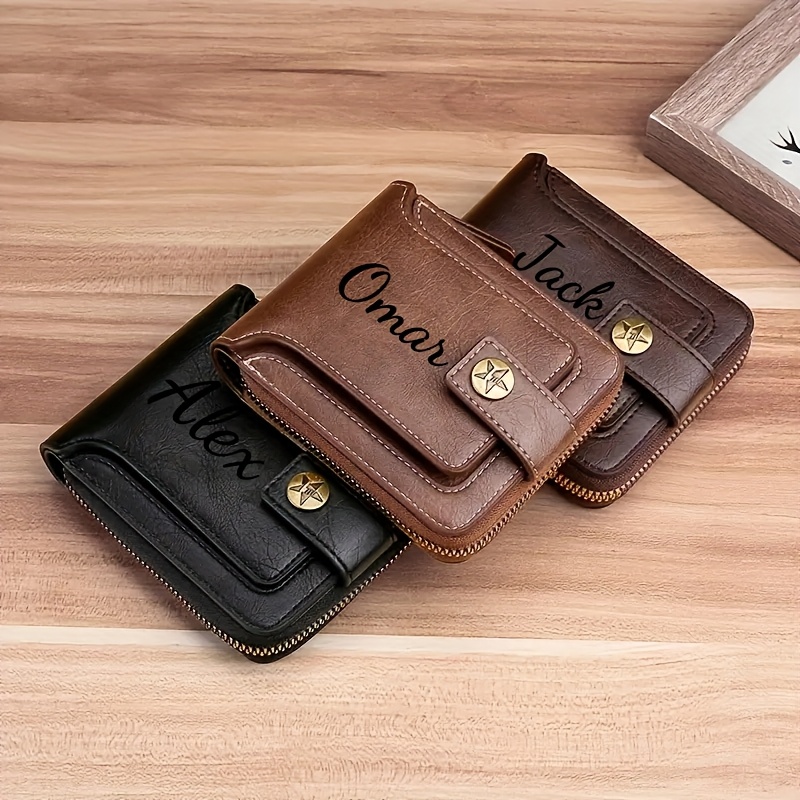 Custom Name Men's Wallet Gift  - Personalized Name Box recensione e prezzo