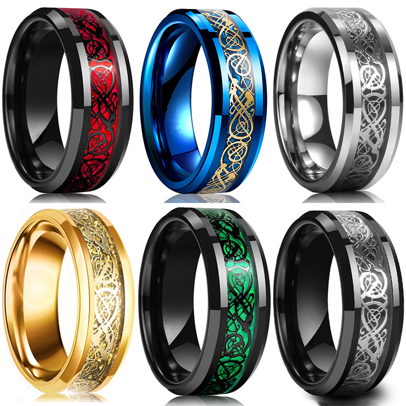 Fashion 8mm Men's Stainless St - Initial Ring Custom recensione e prezzo
