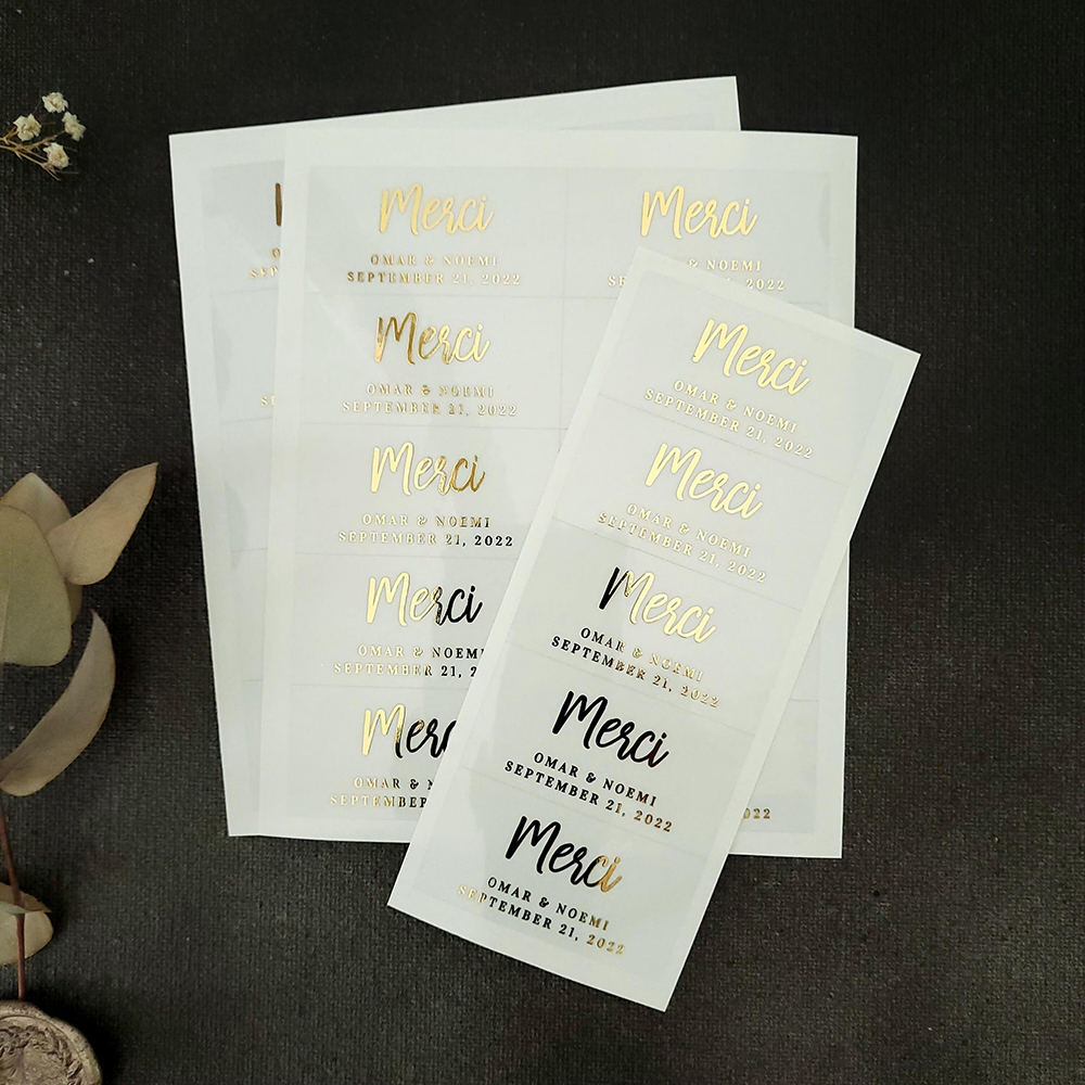 100pcs Custom Transparent Labe - Personalised Candle Label recensione e prezzo