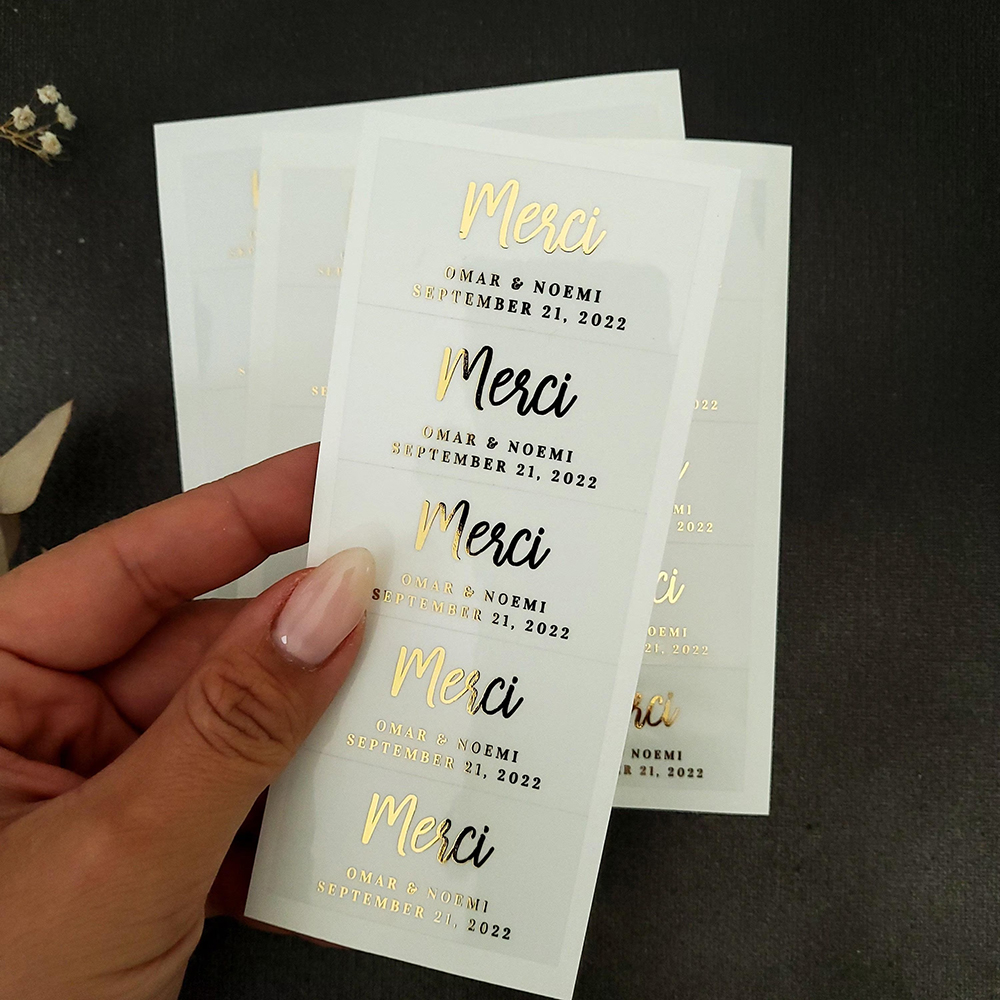 100pcs Custom Transparent Labe - Personalised Candle Label recensione e prezzo