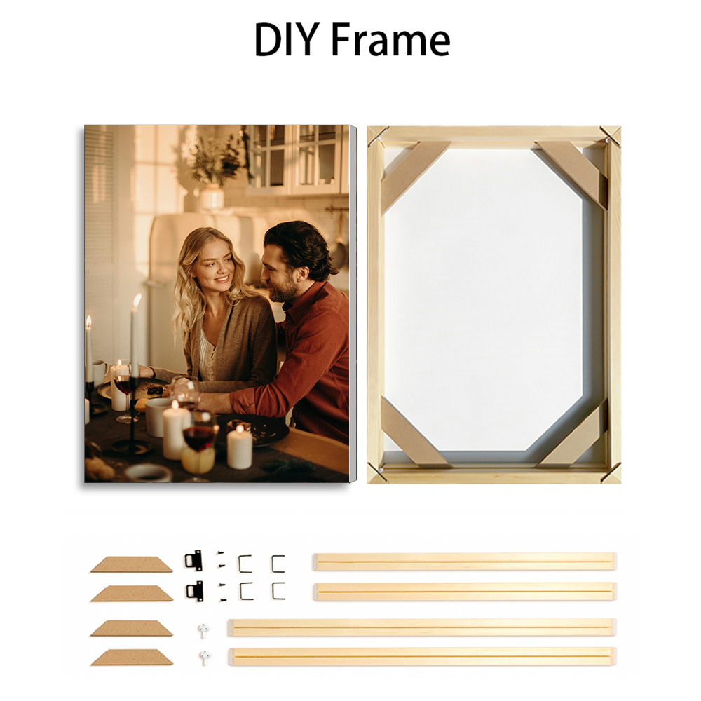 1 Pc Custom Photos with DIY Wo - Engraved Wood Frame recensione e prezzo
