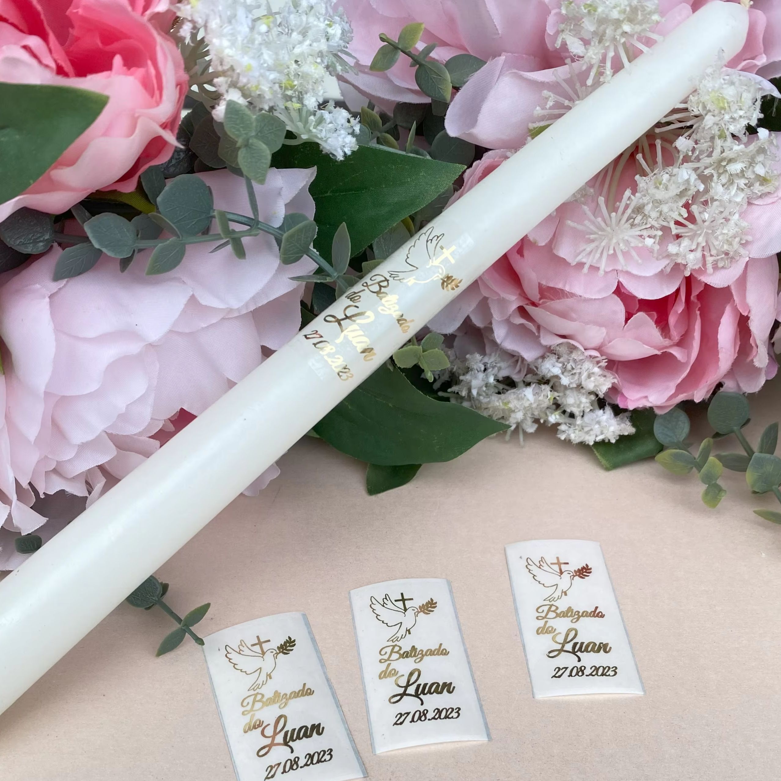10 Personalized My Baptism Tap - Personalised Candle Label recensione e prezzo