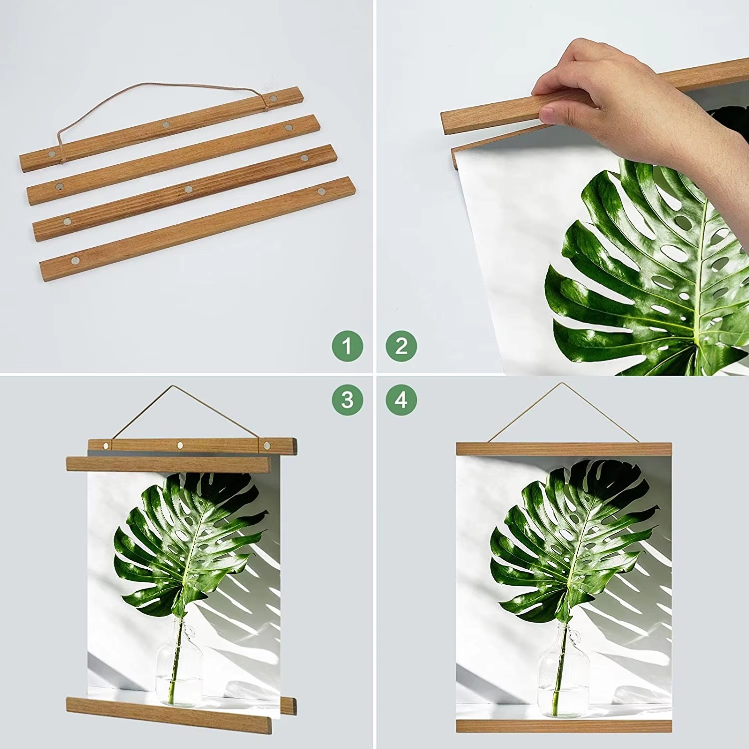 21-90cm Magnetic Wooden Pictur - Engraved Wood Frame recensione e prezzo