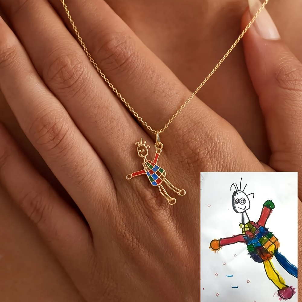 Children's Drawing Making Pend - Name Necklace Custom recensione e prezzo