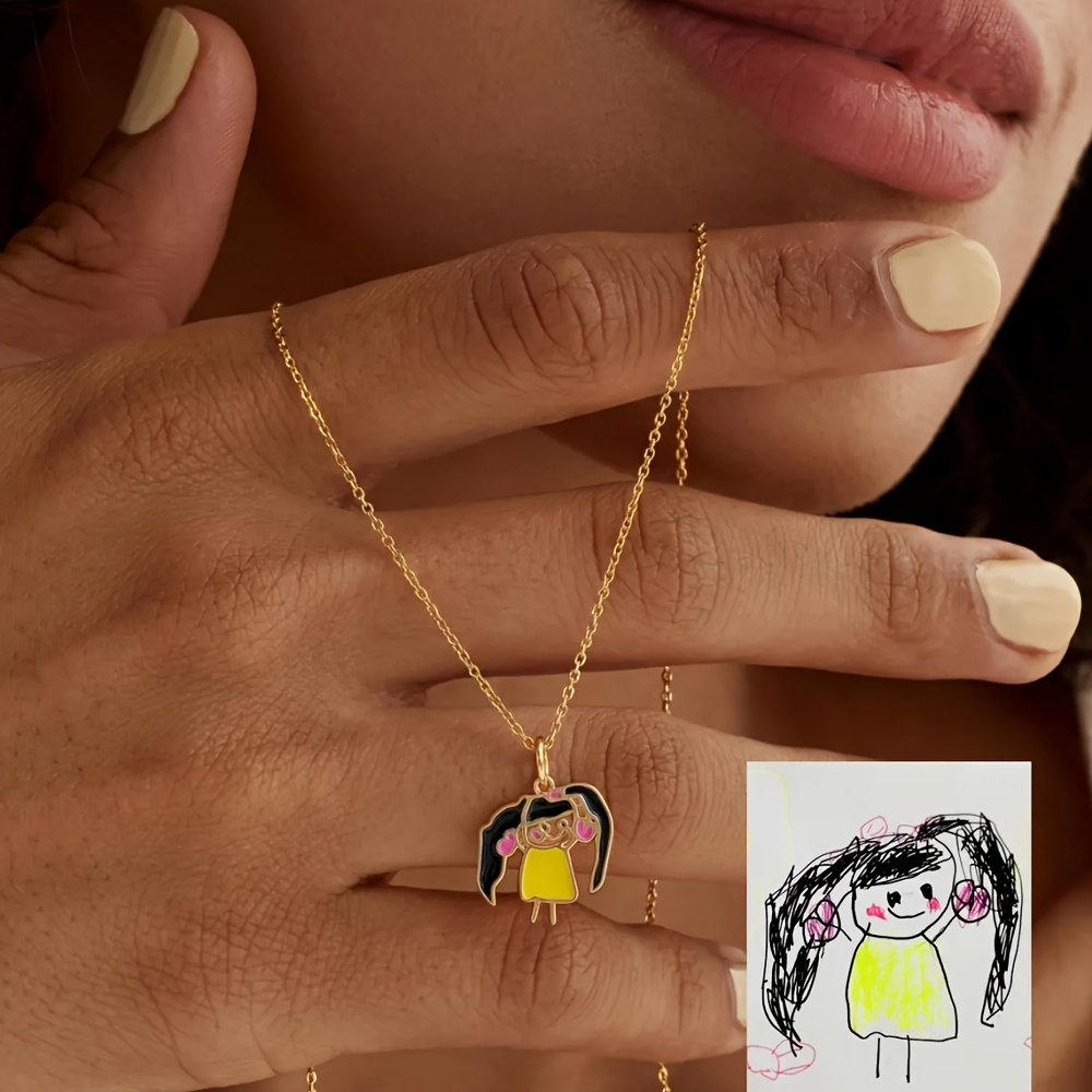 Children's Drawing Making Pend - Name Necklace Custom recensione e prezzo