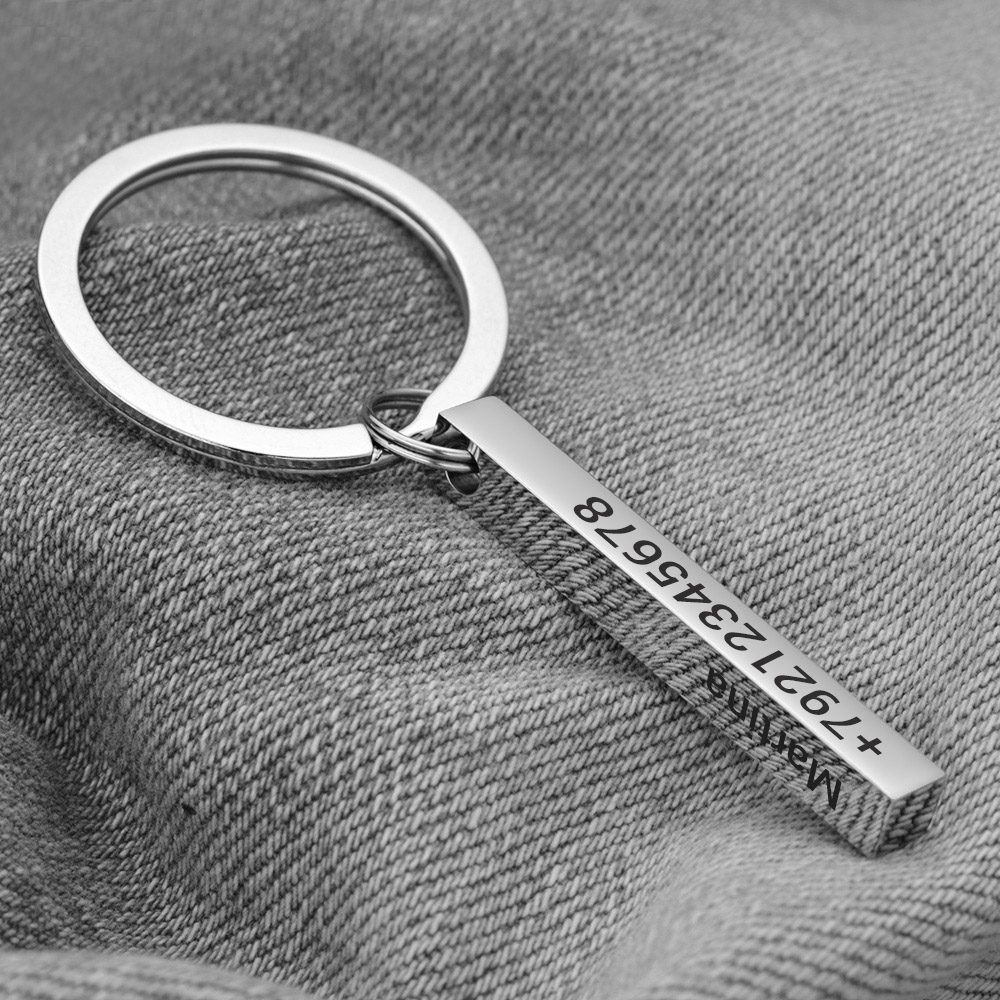 Personalize Keychains 3D Bar S - Initial Ring Custom recensione e prezzo