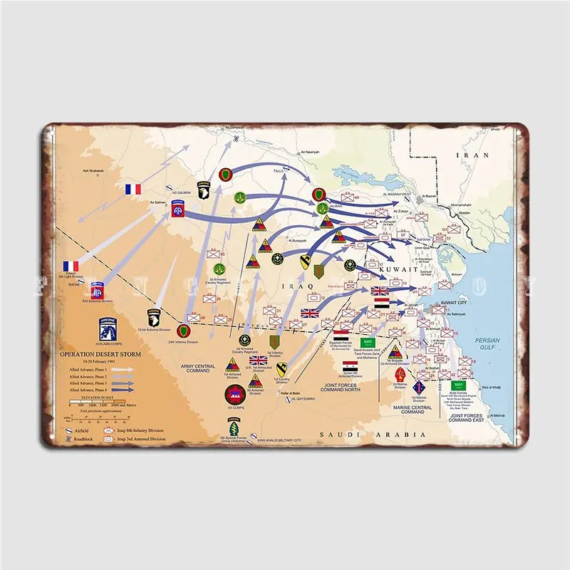 Operation Desert Storms Ground - Custom Map Poster recensione e prezzo