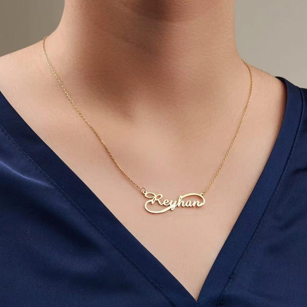 Custom Infinity Name Necklace  - Birth Flower Necklace recensione e prezzo