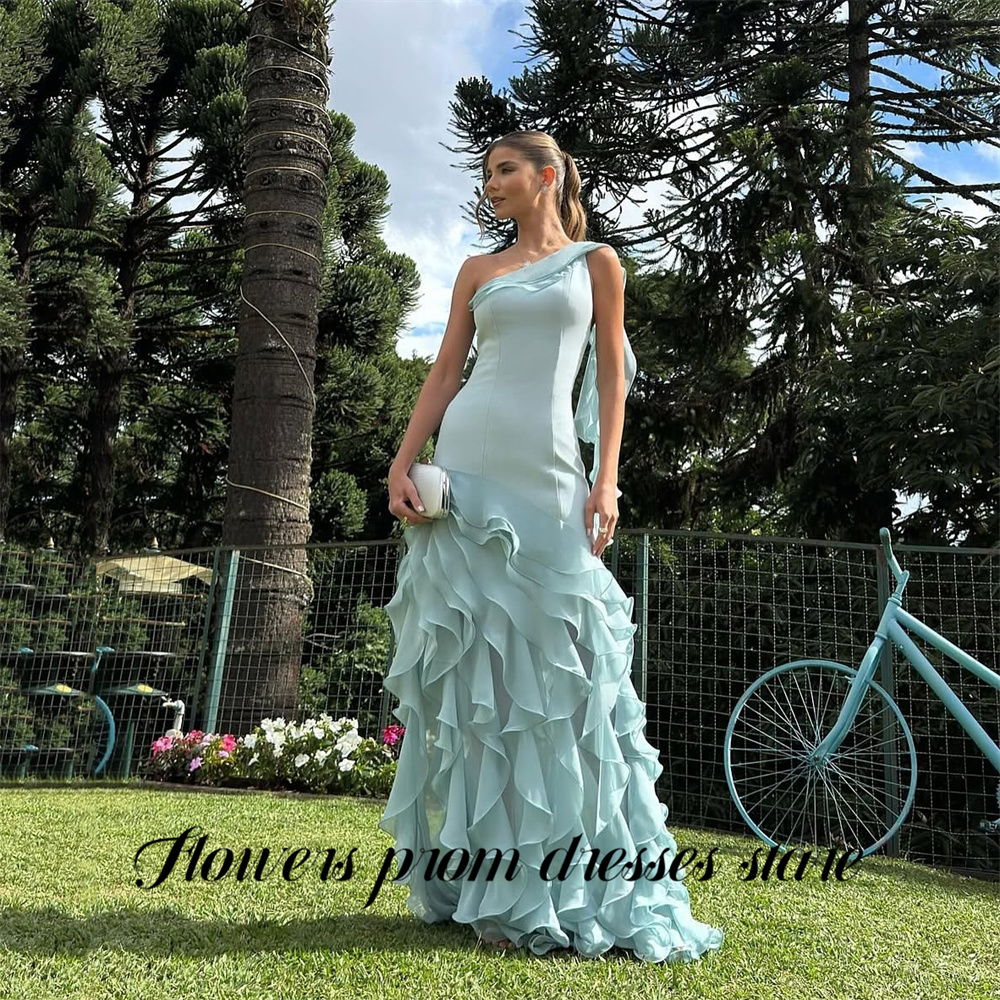 Flowers Sky Blue Party Dress L - Custom Night Sky recensione e prezzo