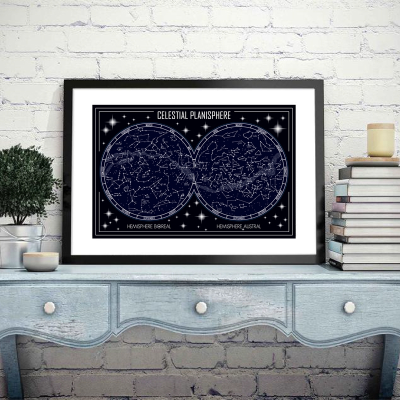 Celestial Planisphere Map Canv - Custom Star Map recensione e prezzo